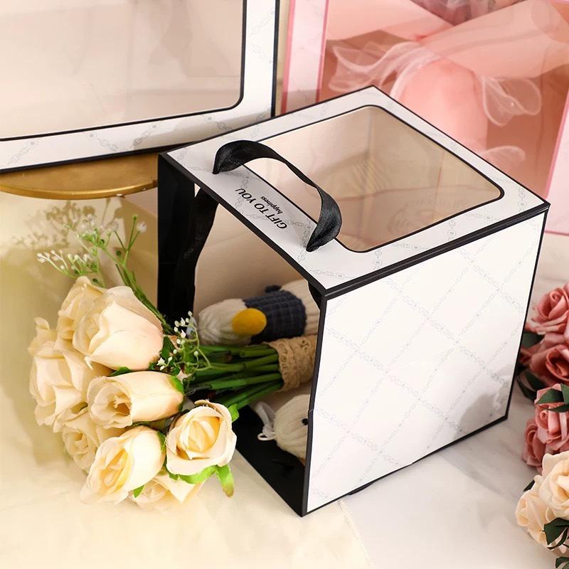 WTEMPO Foldable Paper Gift Bags with Rope Handles Portable Presents Packaging Bags Party Decor Favor Treat Bags