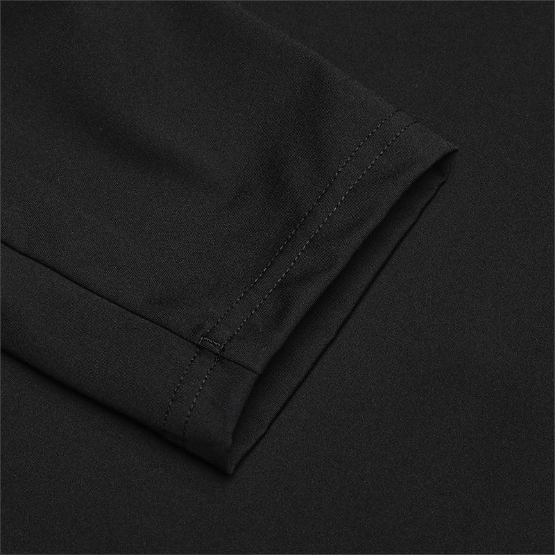 Fila Comfortable Knitted Long Sleeve Polo Shirt Men Tops Black F11M513206F-BK