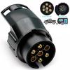 7 Pin To 13 Pin Plug Adapter Trailer Connector 12V Towbar Towing Waterproof Plugs Socket Adapter Car Truck Caravan Accessories