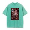 Chainsaw Man Anmie Tshirt Denji And Power Hayakawa Aki Print Men Women Washed Cotton Tshirts Harajuku Unisex Oversized T Shirt