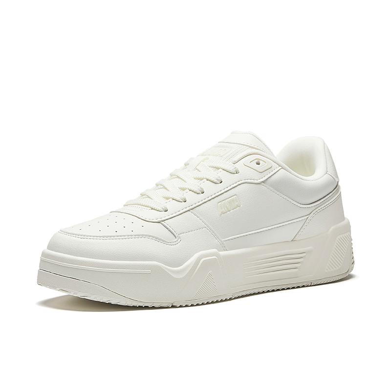 Anta C37 Fashion Versatile Casual Wear Durable Shock Absorption Low-Top Skate Shoes Men Sneaker Ivory-White 112518024U-2