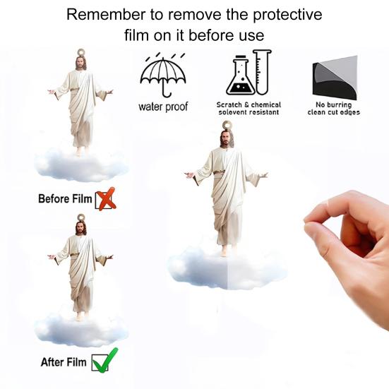 Car Air Freshener Clip Jesus-Shaped Vent Decoration Car Outlet Vent Aromatherapy Interior Decoration Gift for Friends Colleagues