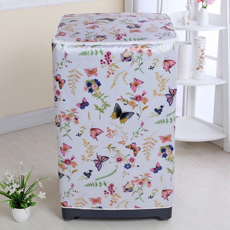 Kang's Satin Fabric Dust Cover for Vertical Pulsator Double Tub Washing Machines