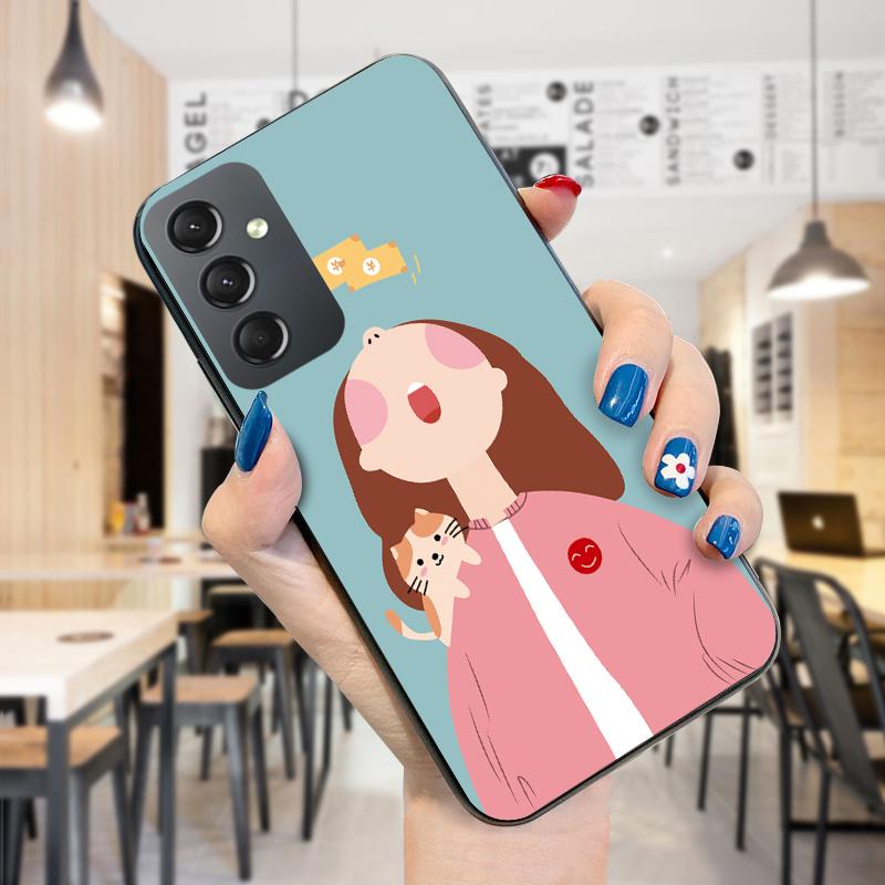 Malowany wzór etui na telefon, odporny na wstrząsy miękki silikonowy futerał ochronny na telefon TPU do etui Samsung