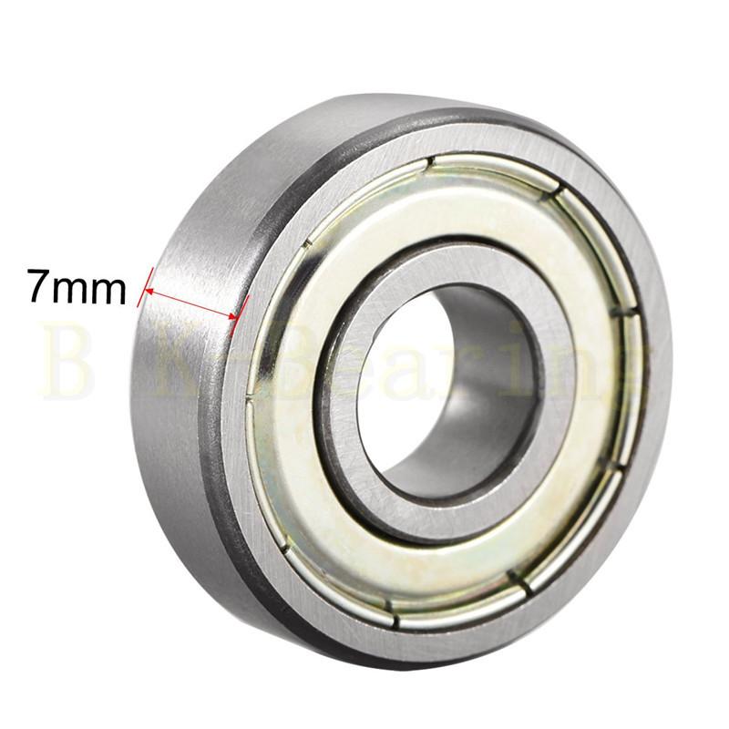609ZZ Deep Groove Ball Bearing Double-Metal Seal Bearings Pre-Lubricated and Stable Performance Miniature 9x24x7mm