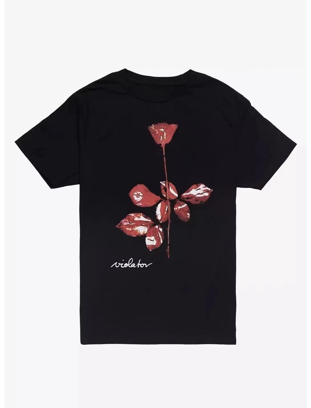 

Summer 2026 New Depeche Mode Violator Fashionable and Casual Highquality Mens Soft Cotton Roundneck Graphic Printed Tshirt 4XL