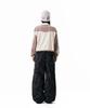 AAKAM Knee Pin-Tuck Camouflage Twill Pants (Black)