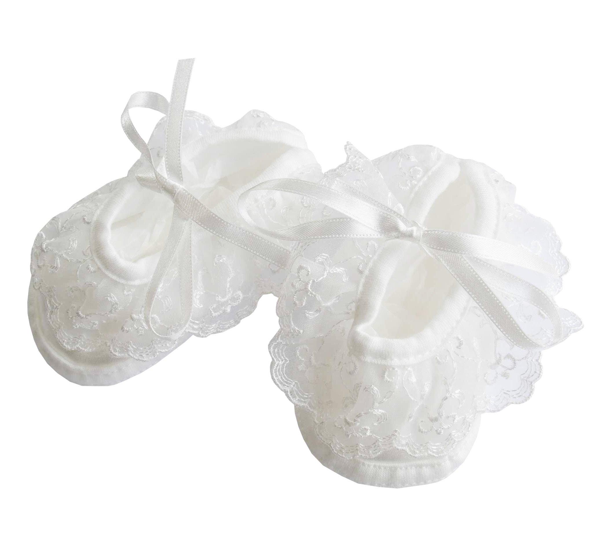 

First shoes with ribbon 19906 белый