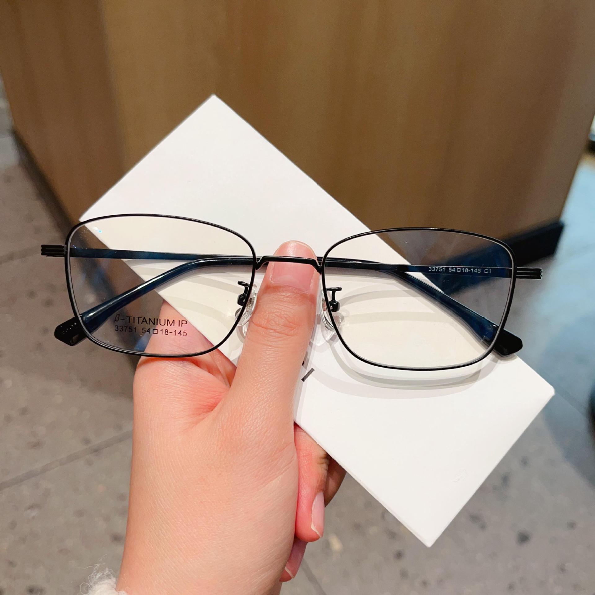 

Модные деловые повседневные многоугольные оправы для очков в большой оправе для мужчин с близорукостью и оправы для очков по рецепту