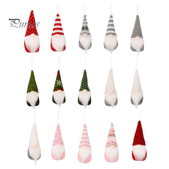 Weihnachtsdekoration zum Aufhängen, Zwergen-Ornamente aus Plüsch, handgefertigt, gesichtslose Zwergfigur für Baum, Wand, Kamin, Fensterdekoration