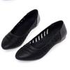 Scarpe da Donna in Morbida Pelle Scarpe da Donna a Punta con Strass e Rete a Bocca Bassa con Suola Morbida e Tacco Basso Sandali Calzature
