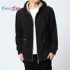 Cozy Up Men's Fleece Hoodie Sherpa Jacket Full Zip Warm Fuzzy Windproof Winter Coats Hooded Outwear