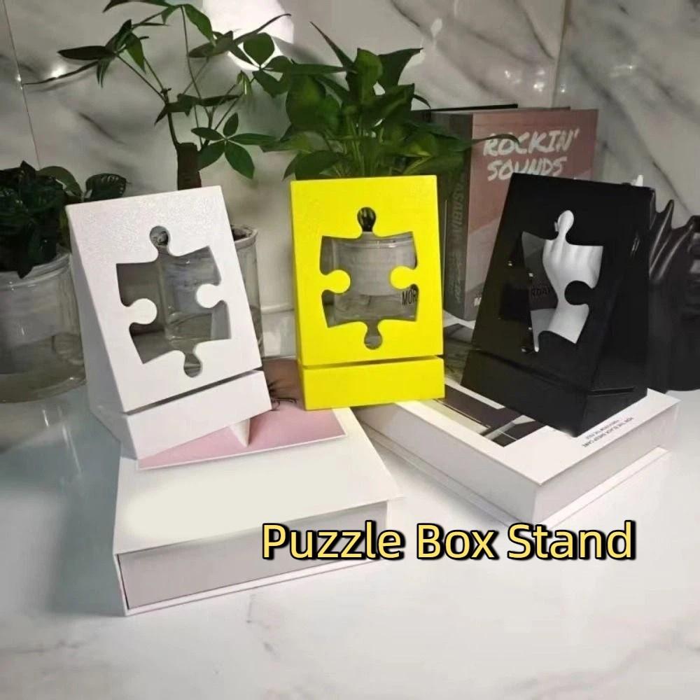 Stabiler Ständer für Fotorahmen Kunststoff-Posterhalter Puzzle-Box-Ständer Kunstaufbewahrung