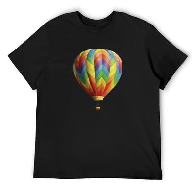 Hot Air Balloon T-Shirt Cute Tops Heavyweights Vintage Mens Tall T Shirts