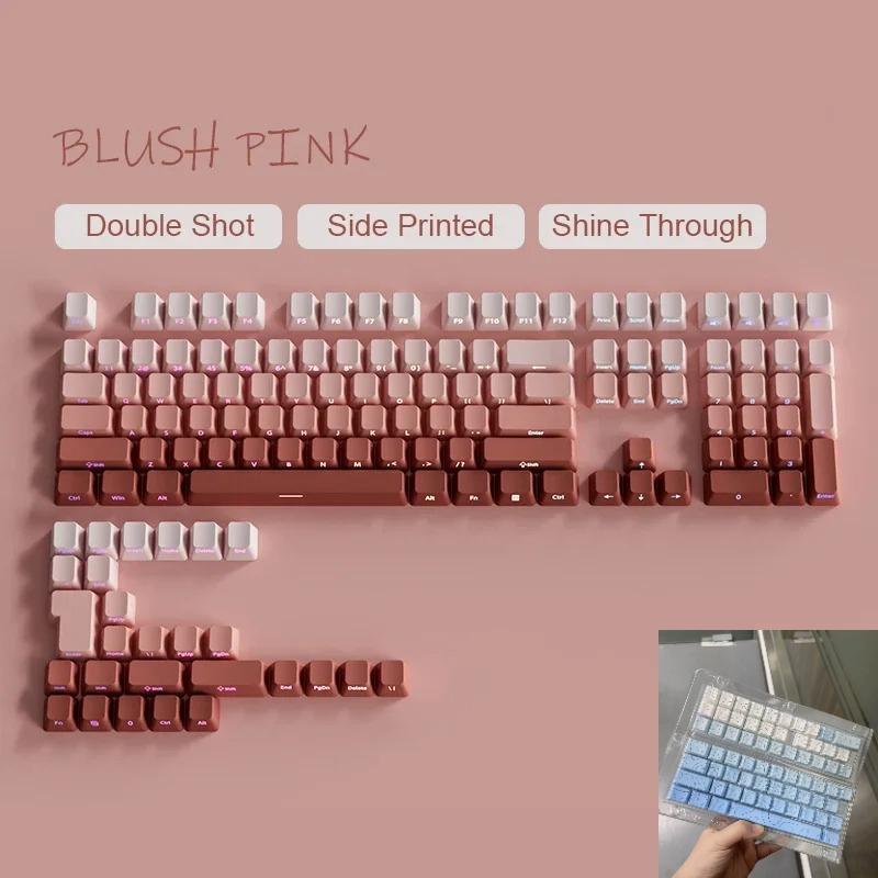 Xiaomi 2026 Keycap for 60/64/84/98/108 Gaming Mechanical Keyboard MX Switch 135 Keys OEM PBT Side Engraved Red and Black Gradient Color