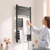 VEVOR Heated Towel Warmer Rack for Bathroom Electric Wall Mounted 12 Bars, Aluminum Alloy Towel Warmer, Overheat Protection