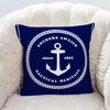 Blue Decorative Pillowcase Living Room Office Decoration Home Pillowcase