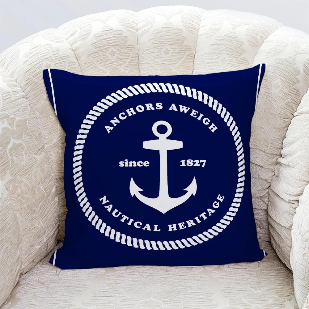 Blue Decorative Pillowcase Living Room Office Decoration Home Pillowcase