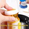 Kitchen Pot Brush: Non-Stick Oil Dishwashing Brush with Hydraulic Liquid Dispenser