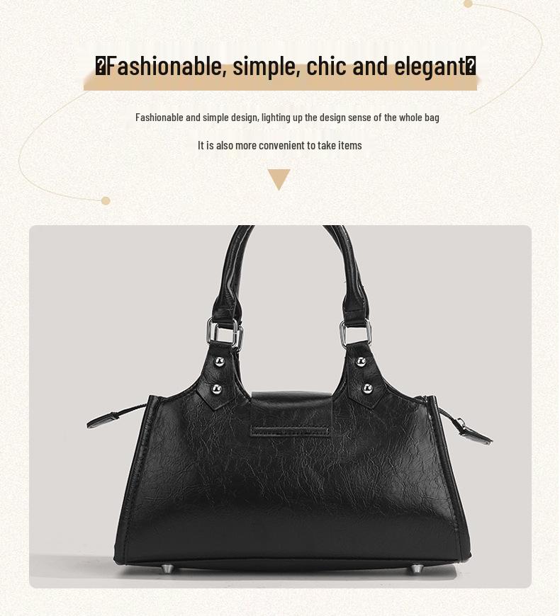 Discarded Star 2026 Y2K Punk Spicy Girl Motorcycle Underarm Shoulder Handbag