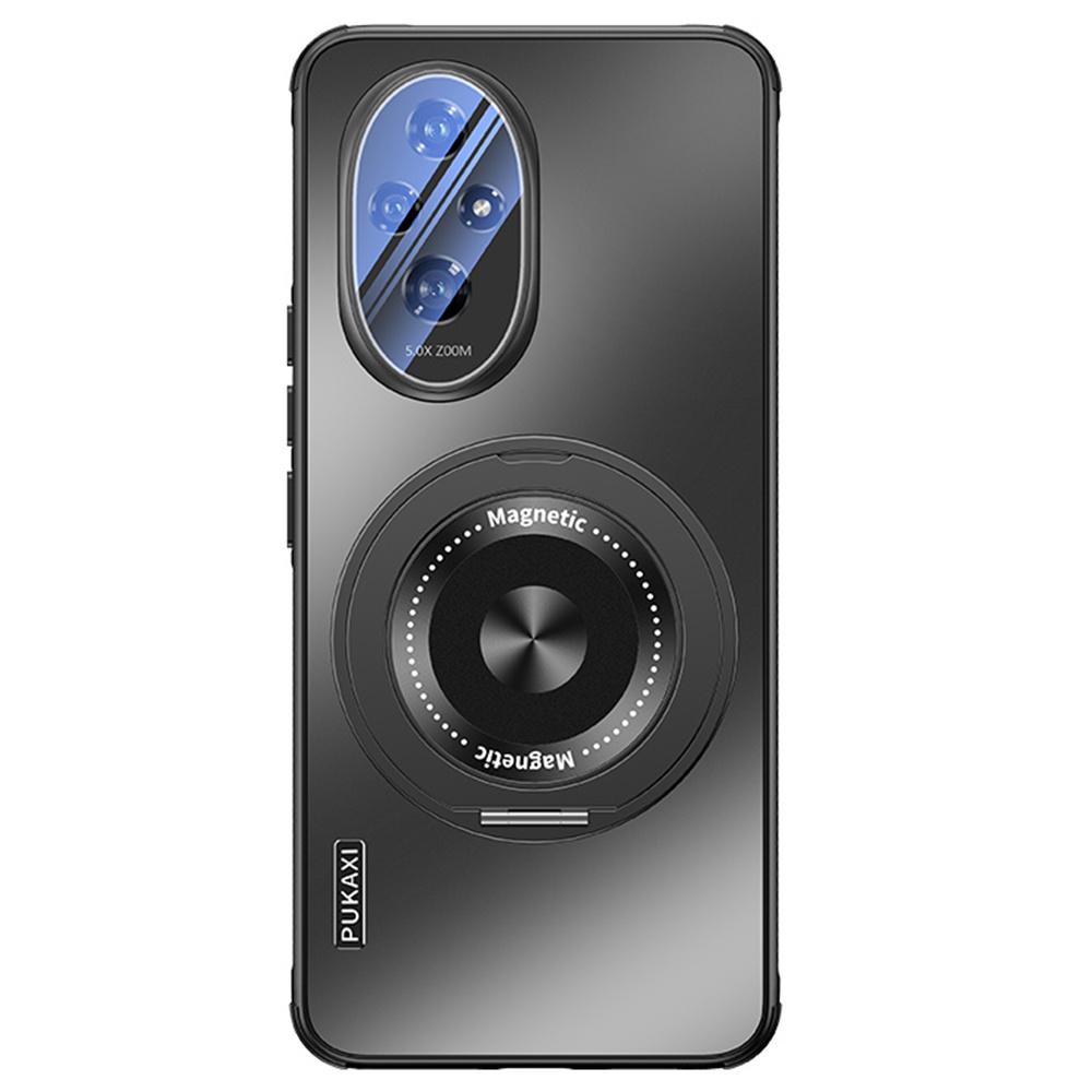 

Чехол для Honor 200 Pro 5G, совместимый с MagSafe, с подставкой, из ТПУ+ПК, с теплоотводом, чехол для телефона Black