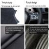 For Toyota Hilux Fortuner 2015 2016 2017-   Car Steering Wheel Cover ized Diy Manual Sewing Microfiber Leather