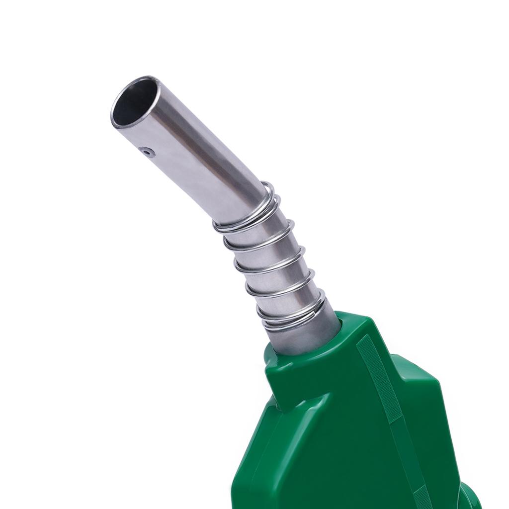 Automatic Diesel Fuel Nozzle 1" Inch Green, 31.7GAL/Min High Flow, Self-Sealing for Tank Truck Boat Gas Station