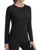 KEFITEVD Long Sleeve Winter Autumn Thermal Sportswear Size L Women's T-Shirt, Undershirt, Wear, Underwear, Top, Moisture-Wicking, Tennis, Running,