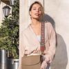 Skulderveskestropp Etnisk stilbroderi Jacquard Stor utholdenhet Stor belastningslager Utskiftbar veskerem Erstatning Crossbody Bagstropp
