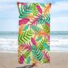 Blattmuster Design Gedrucktes Strandtuch Mikrofaser Extra Großes Strandtuch Super Saugfähiges Badetuch Geeignet für Reisen Schwimmen