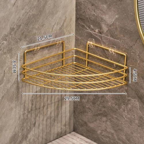 Bathroom storage rack Triangle storage rack Shower corner wash basin wall mounted skincare product storage rack household items