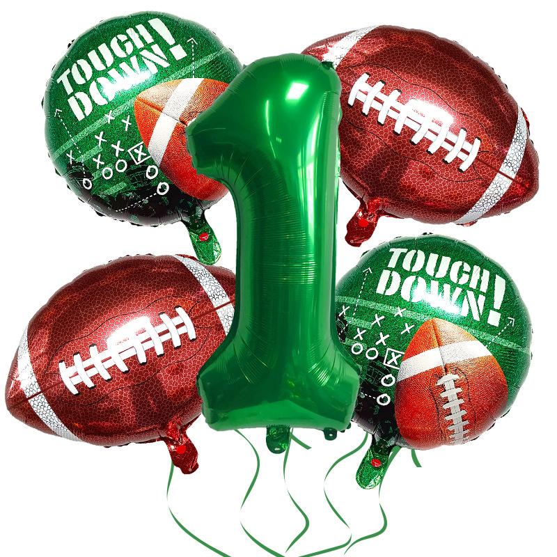 Super Bowl Rugby Aluminum Film Balloon Set Sports Competition Birthday Theme Party Supplies Decoration