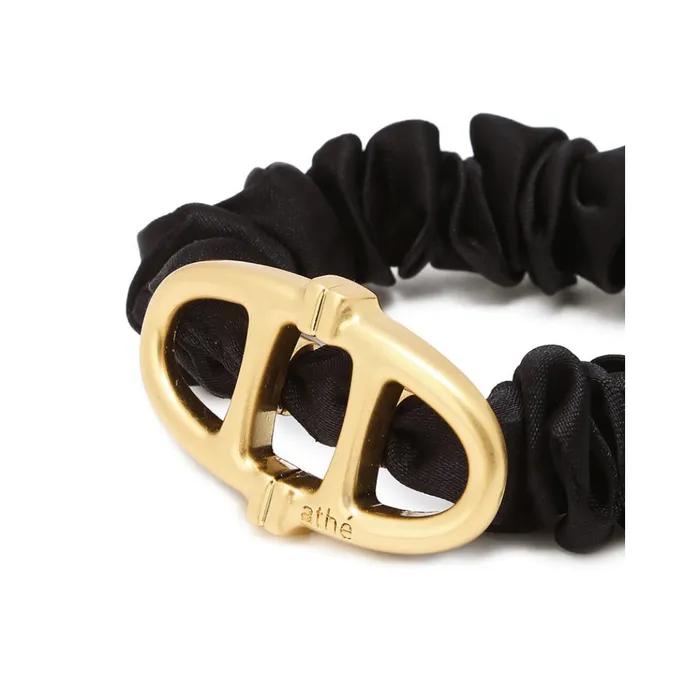 Black Double A Hair Scrunchie AAJE6F011BK