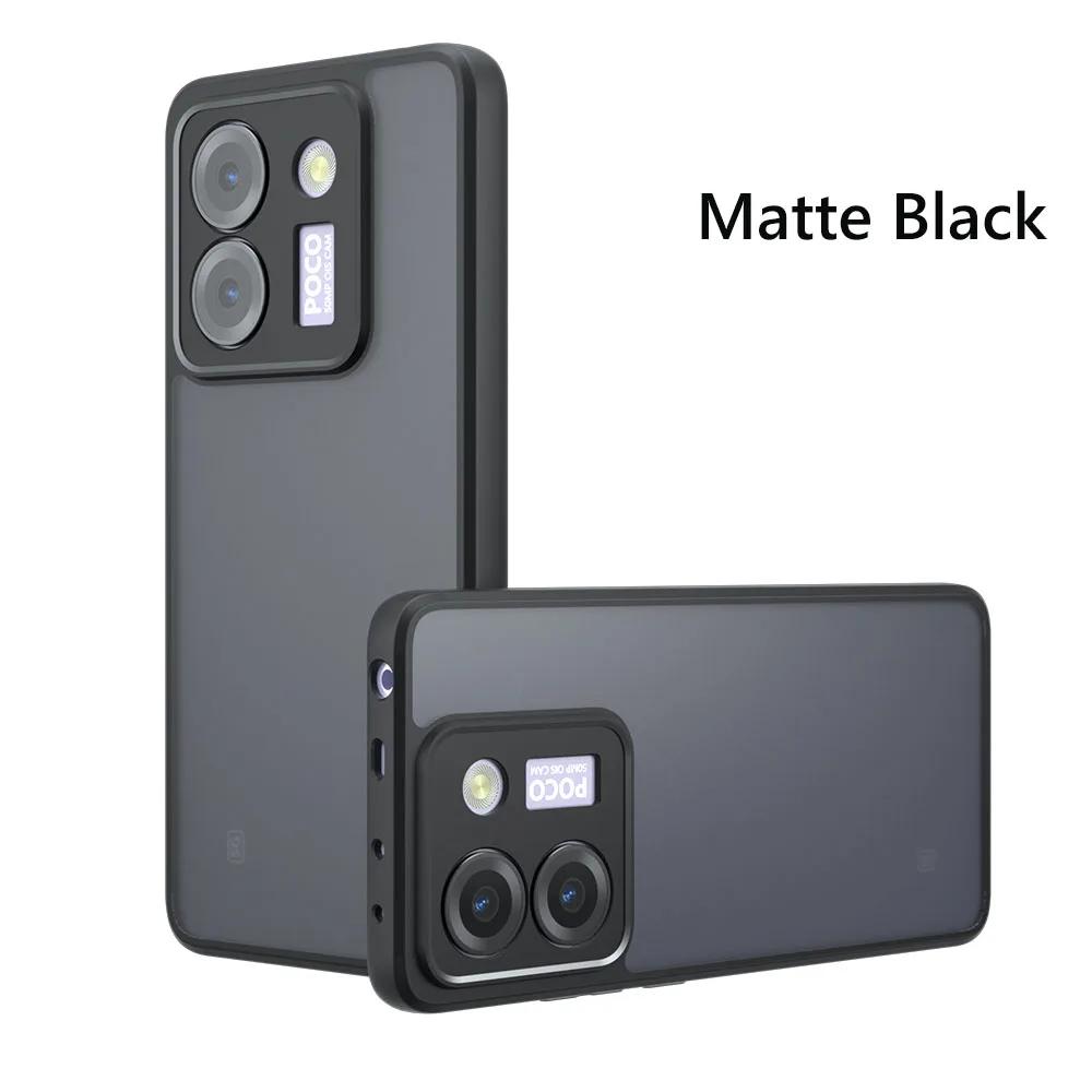 Airbag Super Protection Soft TPU+PC Clear Matte Back Cover For Xiaomi Poco M7 Pro PocoM7Pro 5G Phone Case