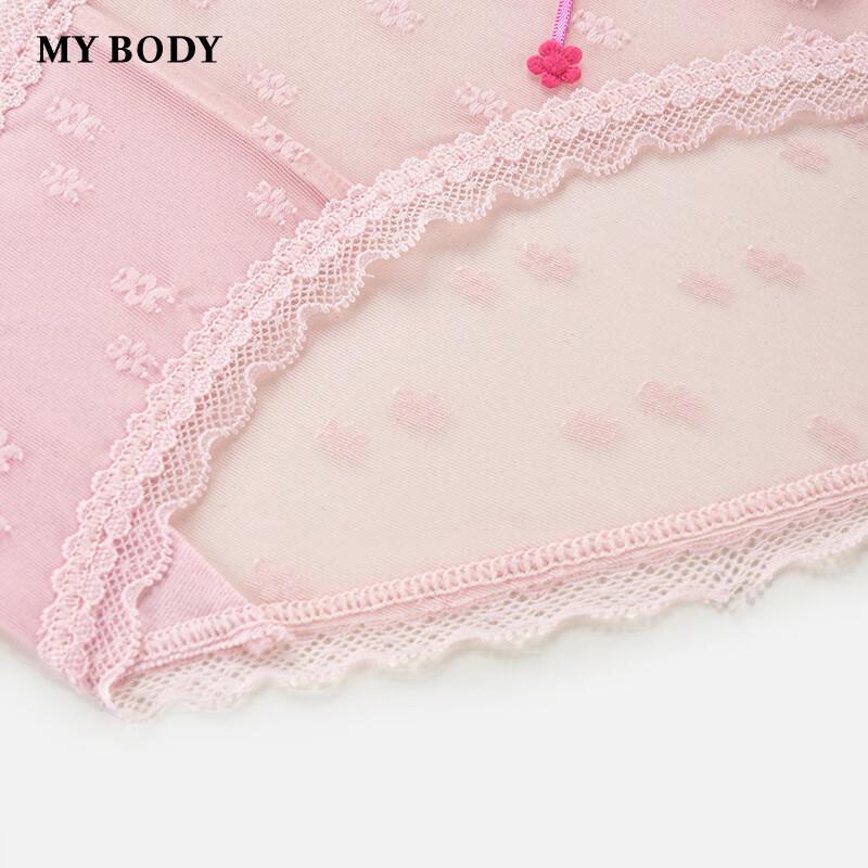 mybody Women's Floral Lace Low-Rise Briefs