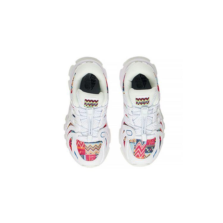 Li Ning Kids Lijun Ace Comfortable Non-Slip Shock Absorbing Wear-Resistant Casual Shoes Kids Casual Shoes White Red YKNS062-1