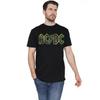 AC/DC Herren Schachbrett Farbverlauf Logo T-Shirt