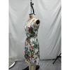 Women Elegant V-Neck Fashion Printed Pocket Sleeveless Dresses Summer Ladies Casual Short Dress Female Party Vestidos