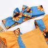 Leopard Print Baby Romper Set: Summer Bodysuit & Headband for Girls