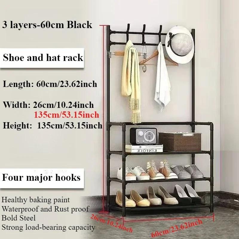 

Entrance Hall Living Room Shoe Rack 3/4/5 Floors Home Clothe Shoes Hat Sorting Rack Multifunctional Doorway Storage Space Saving
