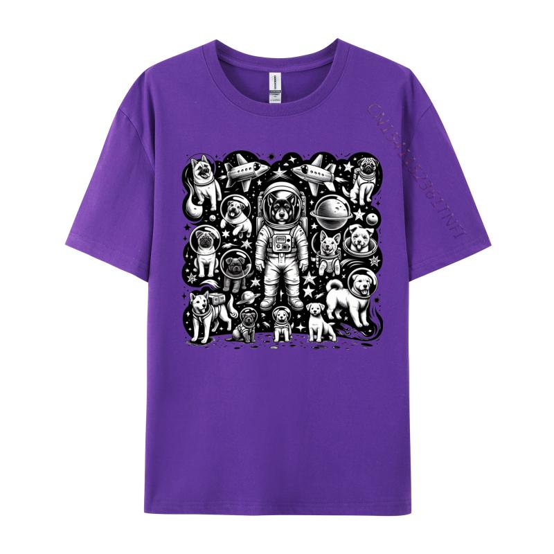 Galaxy Full Of Dogs And Spaceships Tshirts Latest Camisa T Shirts Student Tops Shirt Tshirts Novelty