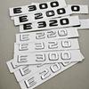 3D ABS Black Chrome Car Letters Logo E200 E220 E300 E320 E400 Emblem Rear Trunk Badge Decals For Mercedes Benz W213 W212 W211
