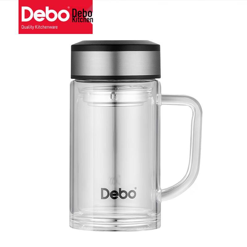 Debo Pascal Double-layer Glass Tea Infuser Cup