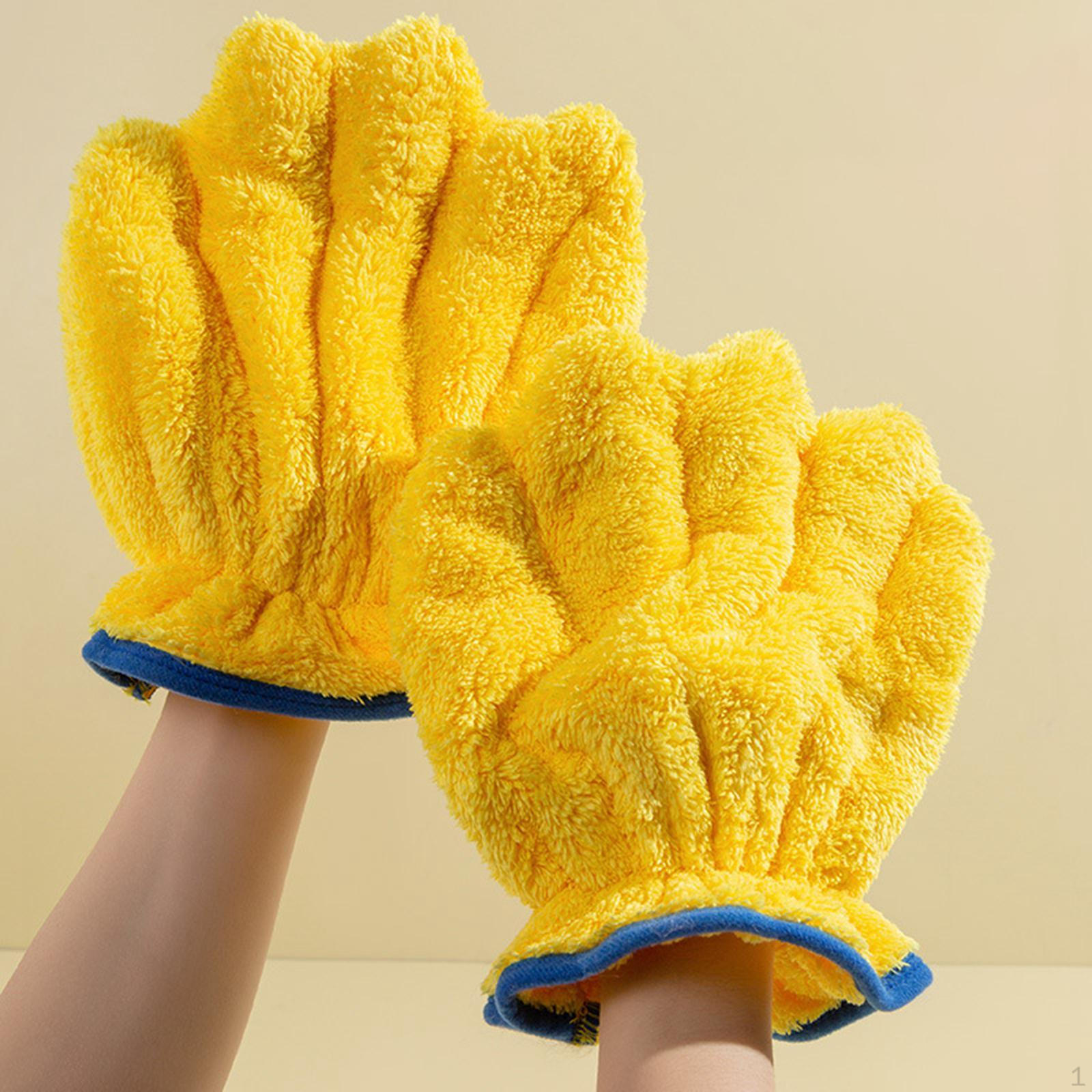 2Pcs Hair Drying Gloves Professional Efficient Lightweight Water Absorption