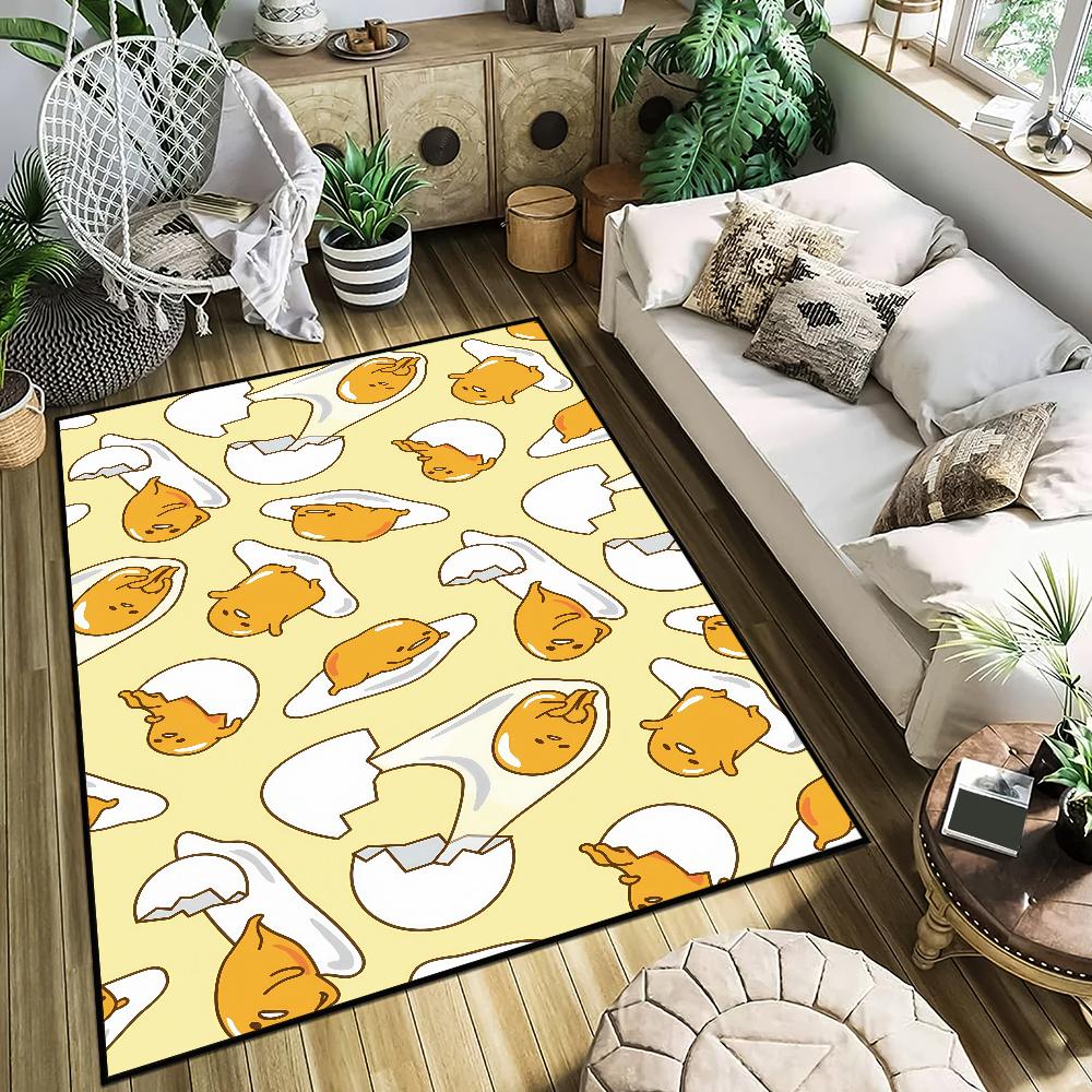 Cute Gudetama Lazy EGG Small Carpet Bedside Kitchen Bath Living Home House Bedroom Floor Mat Doormat  Decoration