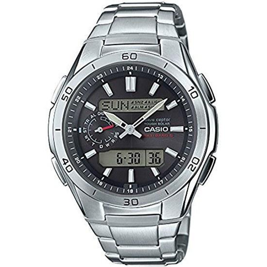 Casio wristwatch Waveceptor domestic genuine product radio solar WVA-M650D-1AJF silver