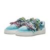 ANTA 90S Bread Shoes Men Trendy Casual Skate Shoes Light Blue Off White Multi Color Laces 112531802S-1