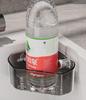Corner Sink Storage Rack - Multi-functional Sponge & Dish Organizer with Suction Cup Wall Mount