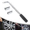 Universal Heavy Duty Lug Wrench Household Wheel Wrench with 17-19/21-23mm Sockets for Tire Changing Tool