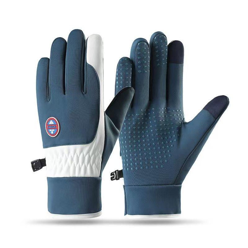 

Женские перчатки плюс бархат для защиты от холода и теплого сенсорного экрана Нескользящие Ветрозащитные Водонепроницаемые Уличные Лыжные и Велосипедные Зимние Теплые Перчатки